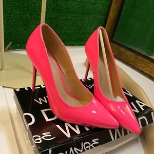 Wild Diva: Neon Pink Heels Size 7 1/2